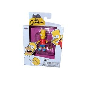 Jakks Pacific The Simpsons BART SIMPSON 2.5" Figure with Skateboard 2024